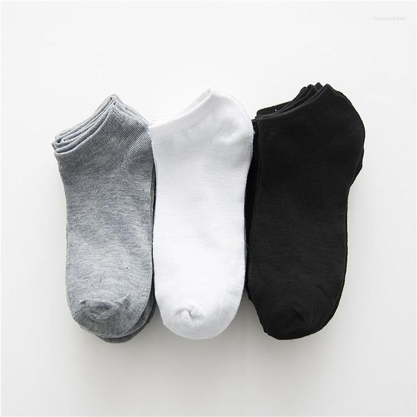 Мужские носки 2022 Стиль моды удобный хлопок короткие трубки простые спортивные цвета 3 пары/ упаковка для мужчины