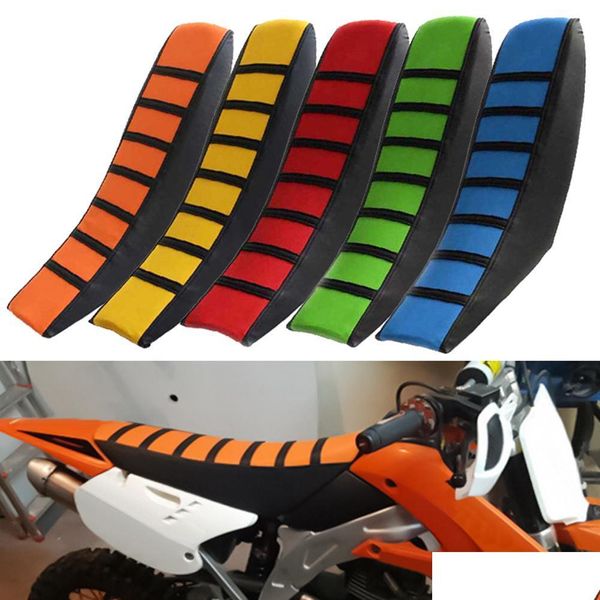 Anderes Motorradzubehör Motorrad ER Hochwertiger 5-Farben-Gummi-Vinyl-Greifer-weicher Sitz für Kawasaki Yamaha Drop-Lieferung 202 Dhizx