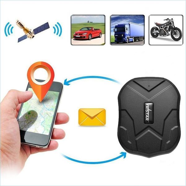Auto-GPS-Zubehör Tkstar 5000 mAh langlebiger Batterie-Standby 120 Tage Tk905 Quad-Band-GPS-Tracker wasserdicht Echtzeit-Tracking Dev Dhunn