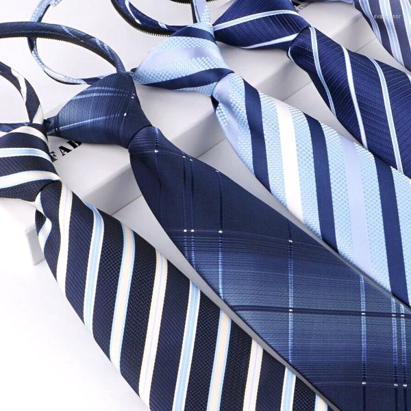 Papillon Confezione regalo Confezione da uomo Cravatta con cerniera Lazy Fashion 8cm Cravatta da lavoro per uomo Cravatte Facile da tirare Corda Cravatte Matrimonio