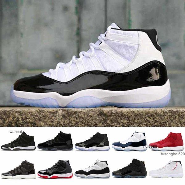 2023 11 11s 25th Anniversary Basso bianco concord 45 allevati Scarpe da basket da uomo Palestra Rosso nastro metallico Gamma Blu Platino Tinta XI Donna Sport JORDON JORDAB