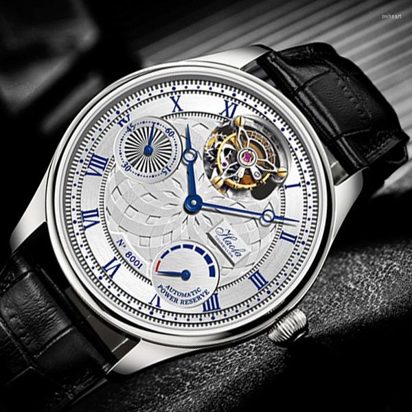 Наручительные часы Tourbillion Watch Luxury Automatic Haofa 8001 для мужчин 12 часов