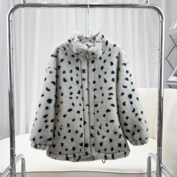 Sets/Suits Jackets New Children's Fur Coat Women's Children's Wear Boy's Baby's Imitation Mink Fleece Korean Leopard Wool Winter Top