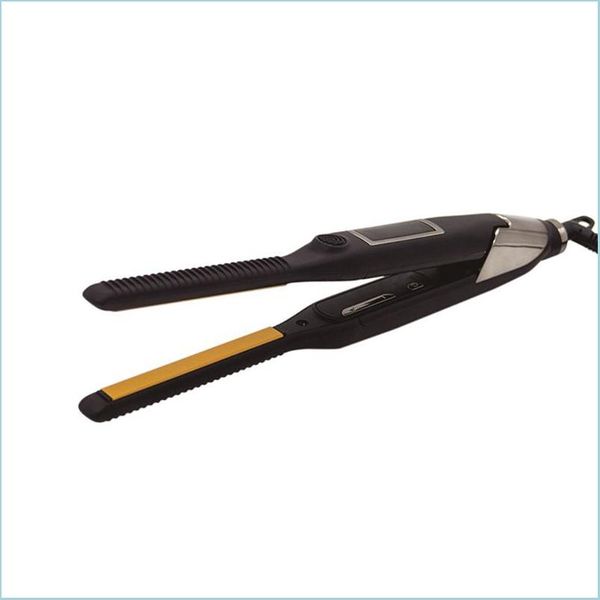 Alisadores de cabelo chjpro de 10 mm chapinha profissional alisadores de cabelo de alisador de cerâmica erros de endireitamento turmalina pequenas onda dhhn7b