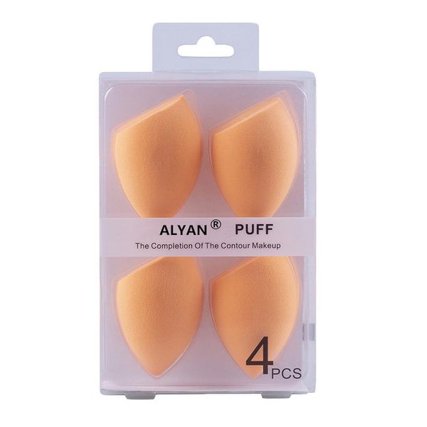 Esponjas aplicadores de algodão 4pcs por conjunto Fundação Maquiagem Puff Puff Sponge Blending CELE CUT BEENCY ovo com caixa de varejo Conce