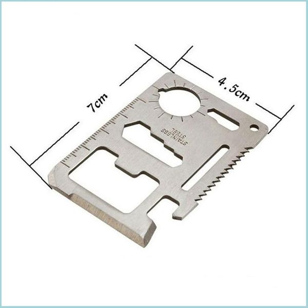 Diğer bıçak aksesuarları 11'de 1 mTifonction Swiss bıçağı Açık kamera hayatta kalma avı sier mtitool askeri kredi kartı araçları dro dh50n