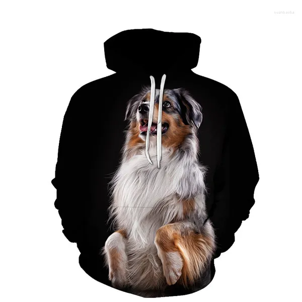 Herren Hoodies 2022 3D Hoodie Herren Sweatshirt Cute Pet Dog Herren/Damen Tops