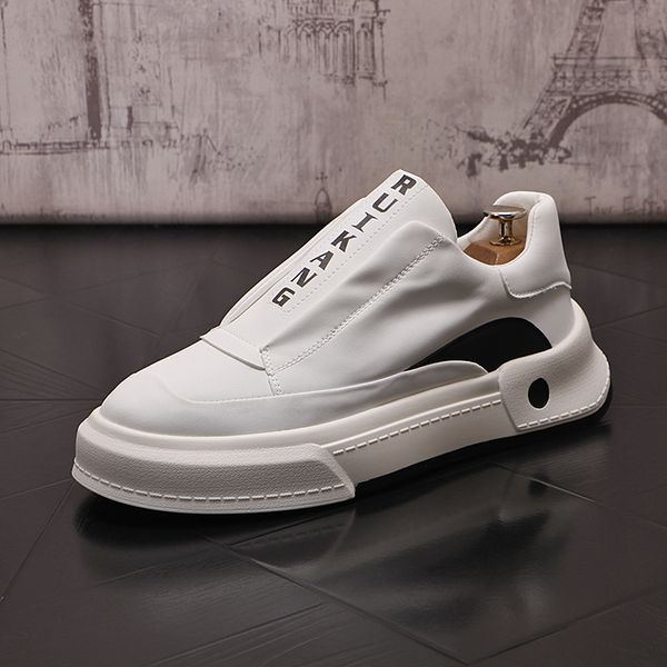 Европейский стиль Dres Party Wedding Shoed High Top Heathable Vucaliced ​​Cansal Sneakers круглые ноги толстые нижние досуги.