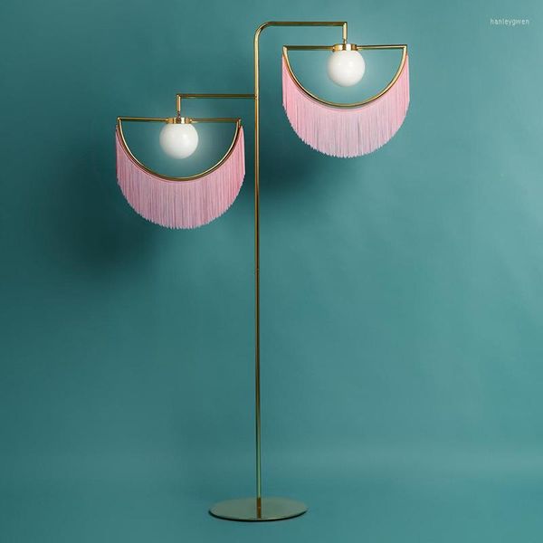 Lâmpadas de piso nórdicas lâmpada clássica child penas de design moderno luzes de quarto