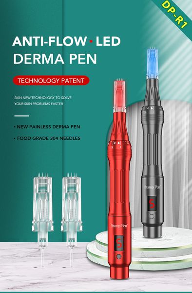 Jome Beauty Drpen - Система микроигринг с 42 картриджами для лица и тела, совместимая с Mym DR Pen Models M5/M7/N2