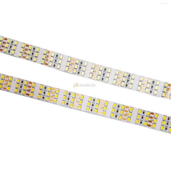 Şeritler Süper Parlak Tirple Row 2835 LED Şerit 360 LEDS/M 1800 LED'ler DC12V Beyaz/Sıcak Beyaz 16mm PCB Esnek Bant Halat Şerit Işık