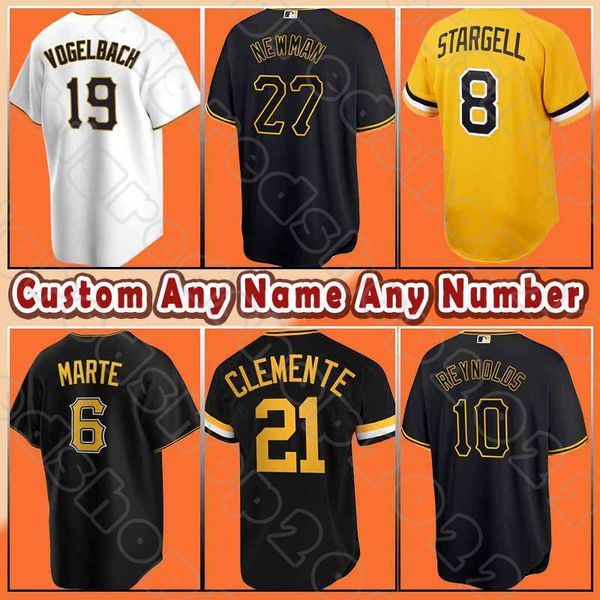 Pirati Ke'Bryan Hayes Baseball Kevin Newman Ben Gamel Pittsburgh Maglie Starling Marte Roberto Clemente Willie Stargell JT Brubaker Bryan Reynolds Swaggerty