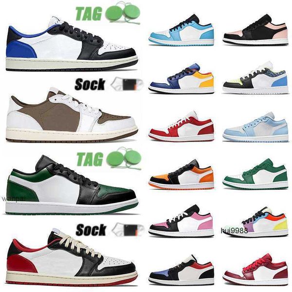 2023 Tvs x 1 1s cactus jack uomo donna scarpe basse da basket allevate punta nera galassia più colori stelle marine gs combina università oro unc bluJORDON JORDAB