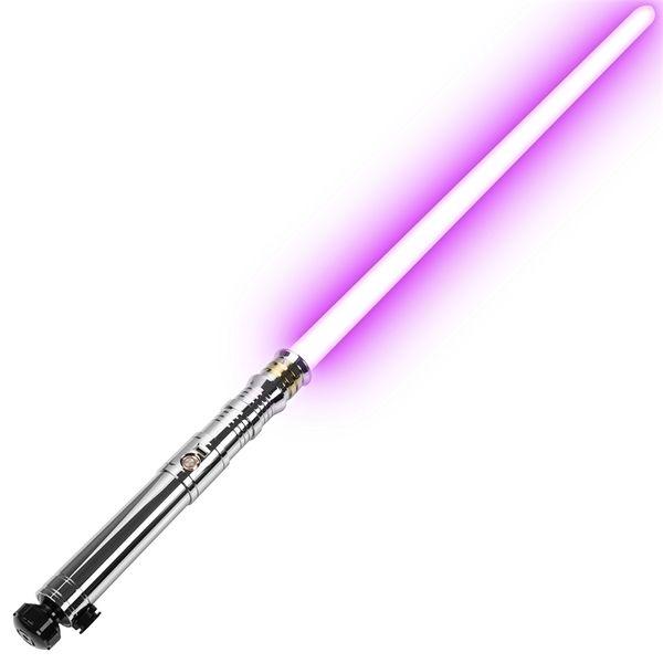 LED LUZ STASS LGT Lightsabre -Darth Revan Força de punho de metal de duelo pesado Duelo Infinito Alteração de cor sensível Blaster de balanço liso 221105