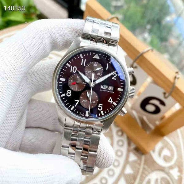 Superclone LW Watch Wanjialaichao Country Mension's Business Pilot Bell Wave Feibaitao Mechanical Movement Steel Band Watch