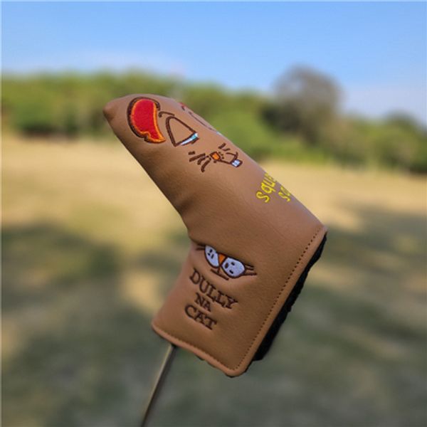 Scottys Diğer Golf Ürünleri Scottys Putter Golf Iron Cover Irons Club Club Club Head Kapakları için PU Deri Blade Scottys Golf Club Kapak Headcover Manyetik 6798