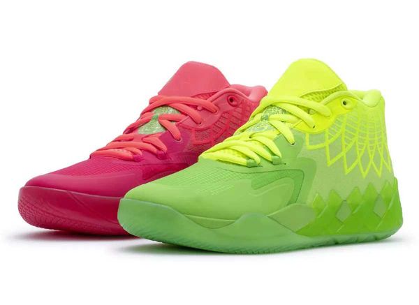 Sapatos de basquete Sapatos de marca Womens LaMelo Ball MB1 crianças Basquete para venda High Queen City Preto Vermelho Cinza Grade School Sport Trainner Sneake