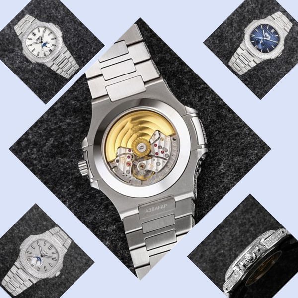 R8 5726/1A-014 Montre De Luxe orologio di lusso 40,5 mm personalizzato 324 S QA LU 24H/303 Orologi automatici in acciaio con diamanti con scatola