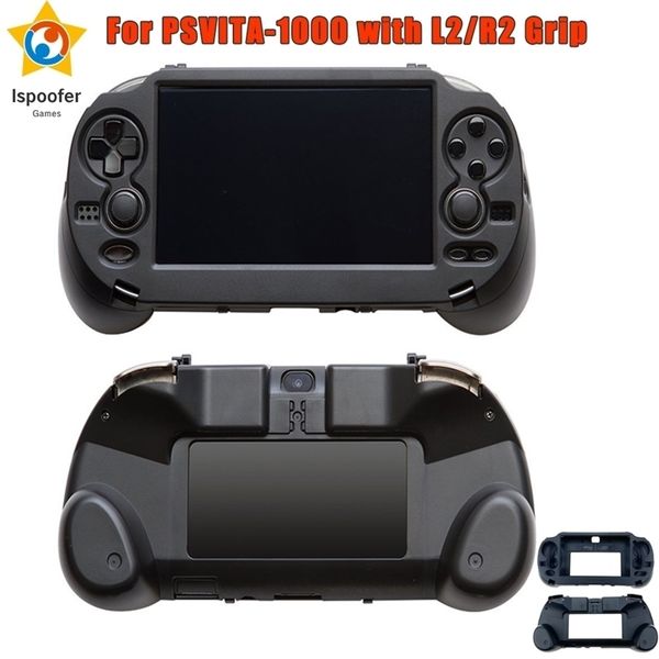 Pacchetti di accessori Custodia per Joypad con impugnatura smerigliata con pulsante di attivazione L2 R2 per PSV 1000 PS VITA Accessori per console di gioco PSV1000 1000 221105