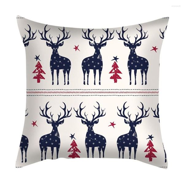 Decorações de Natal Cushion Capa Decoração Pouco de Sofá Almofadas Cartoon 45x45cm Ano Ornamentos Decorar