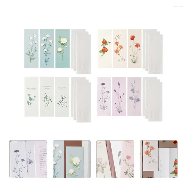 Cadeaupapier Brief Bloemen Enveloppen Enveloppen Schrijven Briefpapier Set Stationair Kerstmis Schattig Elegant Vintage Fris