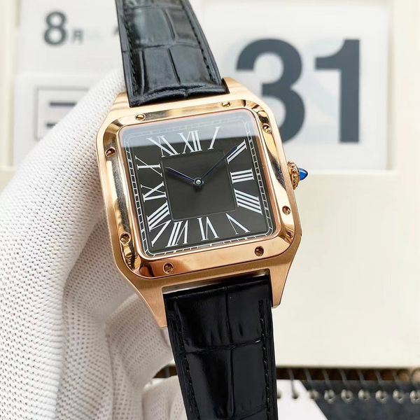 мужские и женские часы квадратные часы роскошные дизайнерские часы размер 39 мм ремень браслет из нержавеющей стали сапфировое стекло водонепроницаемые orologio uomo