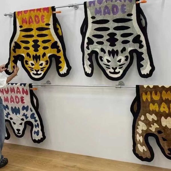 Ковры Human Made Lounge Rug Animal Tiger Нерегулярный ковер Ковер Нескользящий ковер для спальни Роскошный прикроватный ковер Спальня Home Decor T221105