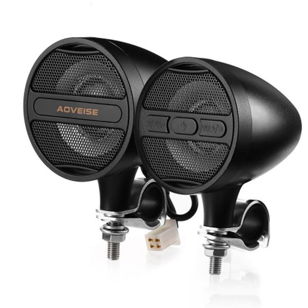 Alto -falantes portáteis 12V Motorciclo mp3 Bluetooth -impermeável Bluetooth Propertador de áudio Metal Metal MetalBar Speaker U Disk Play Radio Speaker 221105