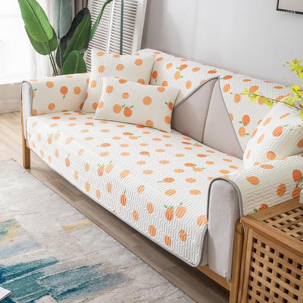 Chaves de cadeira Almofada de verão das almofadas do sofá contra a capa de tapete completa do carrinho de seda de seda de látex de patinação