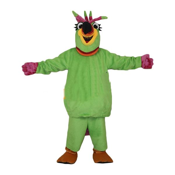 Halloween Parrot Bird Mascot Costume Simulazione Cartoon Anime Tema Caratteri Adulti Abbigliamento per la pubblicità per esterni natalizi per uomini Donne