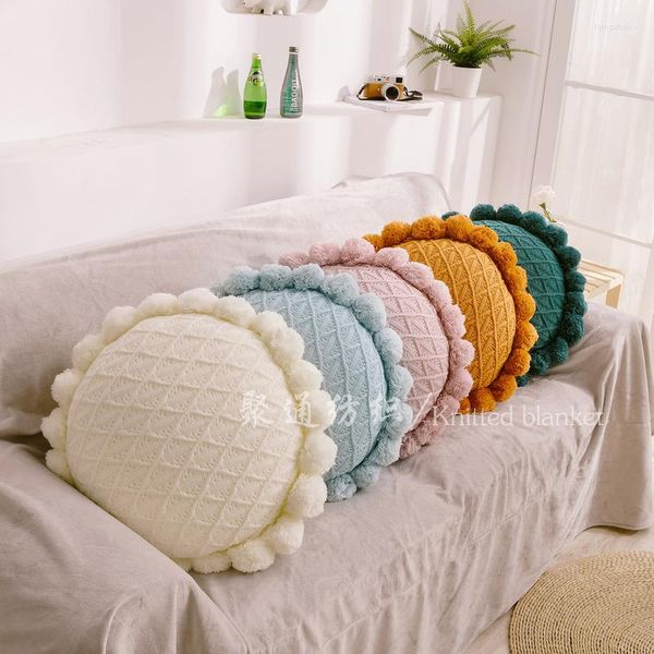 Travesseiro Circular Circular Knitting S SOFA NORDIC NA