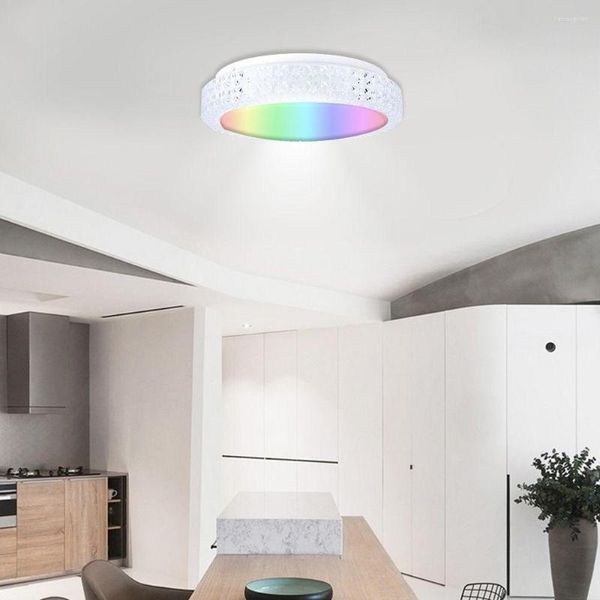 Tavan Işıkları Led Yuvarlak Düz Ultra İnce Işık Spot Işığı WiFi RGB Downlights