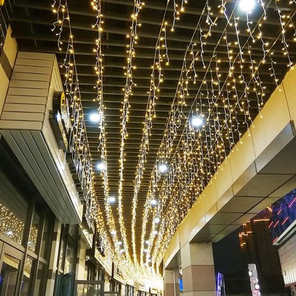 Dizeler 3.5m 96led Dize Işık Sarkma Perde Icikle Pencere Düğün Evinde Noel Dekorasyon Aydınlatma Avrupa Fiş