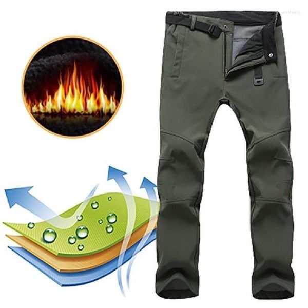 Jagdhose für Herren, Fleece, Wandern, Qualität, Camping, Winter, dünn, wasserdicht, winddicht, schnell trocknend, für Outdoor-Reisen