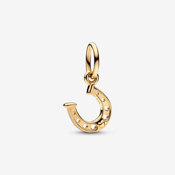 925 STERLING Silver Lucky Horseshoe Dangle Charms Orijinal Avrupa Cazibesi Bilezik Moda Kadınlar Cadılar Bayramı Mücevher Aksesuarları