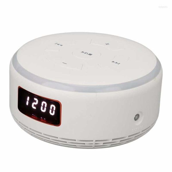 Caixas de relógio Alarm clock de alarmes som abs bluetooth multifuncional resistência skid resistência bloco de bateria alimentada por um alto -falante sem fio com luz colorida para