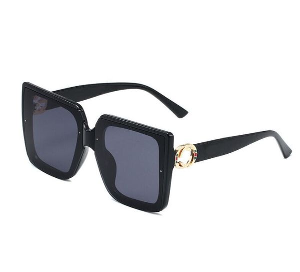 Occhiali da sole vintage oversize quadrati da donna con montatura grande occhiali da sole neri sfumati di moda femminili Oculos 6188