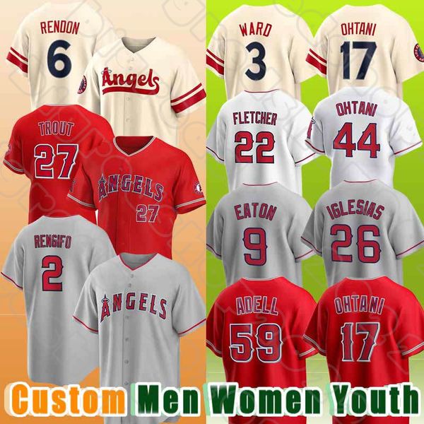 27 Mike Trout 17 Shohei Ohtani Baseball 6 Anthony Rendon Jerseys 22 David Fletcher Angels Taylor Ward Luis Rengifo Jo Adell Aaron Loup Max Stassi Kurt Suzuki Matt Duffy