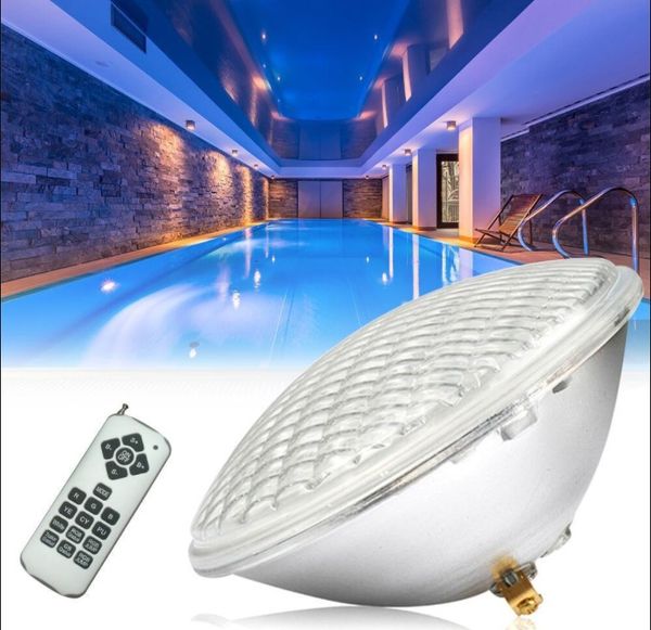 PAR56 Sualtı Lambası AC12V 18LED PISCINA LIGHT SOĞUK/SICAK/RGB Su geçirmez yüzme havuzu LED spot ışığı