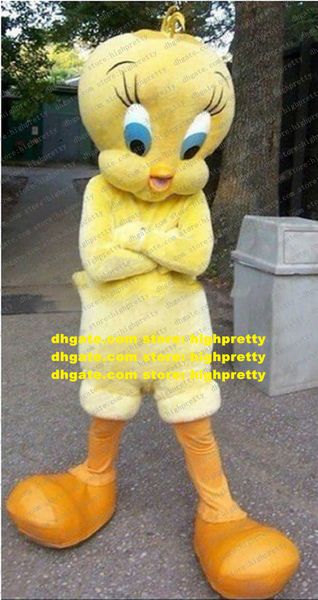 Costume de mascote inteligente Tweety Amarelo e Sylvester Bird Birdging Birdie Chick Chickling Chickling Big Eyes Long Sylehash No.7079