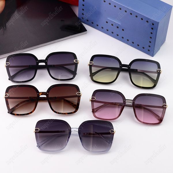 5 Farben Sonnenbrille, großer Rahmen, Sonnenbrille, Oudoor-Brille, Top-Designer für Damen und Herren, Brillen, mentale Rahmen, fahrende Sonnenbrille, Zierbrille, Augengürtel