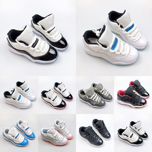 Bred 11 Kids Kinder Basketballschuhe 11s Cool Grey Legend Blue 25th Anniversary Space Jam Gamma Easter Concord 45 Low Sports Trainer Sneakers Größe 25-35