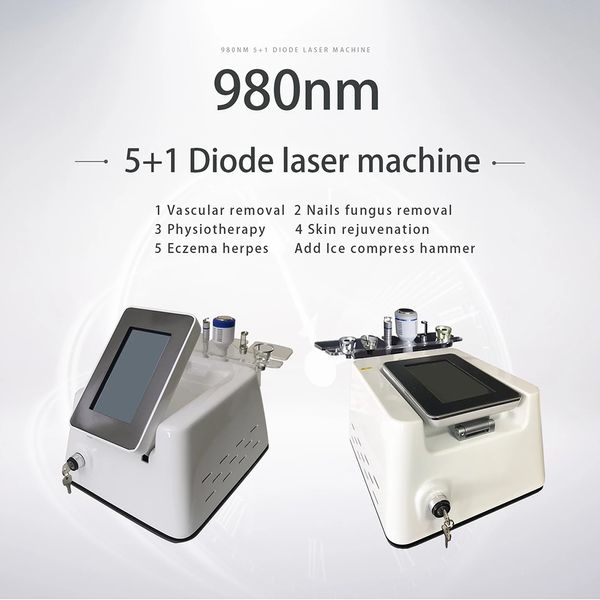 Multifunktions-980-nm-Diodenlaser-Gefäßspinne-Venen-Entfernungsmaschine Nägel Pilzentfernung Hautverjüngung Schönheitsausrüstung