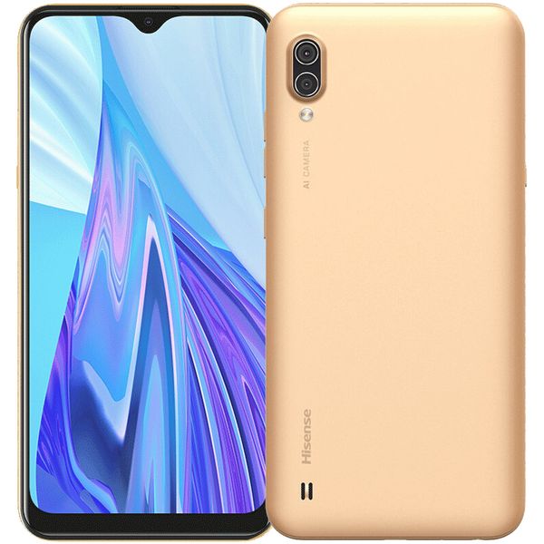 HISENE F30S 4G LTE FOLE DE 4GB 4GB 64 GB ROM QUAD Core Android 6,22 polegadas 60Hz LCD LCD Criança cheia 13.0MP AI FACE ID NFC OTG 4010MAH Smart Cell Phone