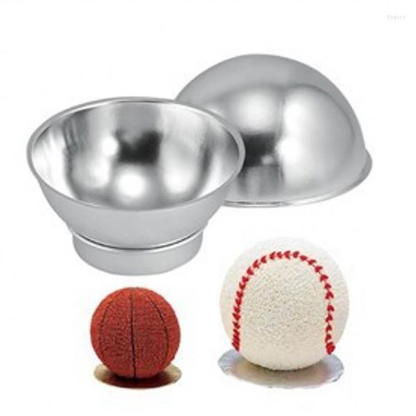 Pişirme Kalıpları 4pcs 3D Sport Sock Ball Kek Kalıp Pan Pakinware Teneke Mutfak Aracı Alüminyum Şeker Muold