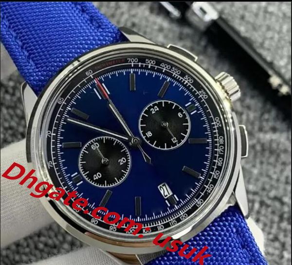 Orologio da uomo di qualità eccellente Premier 42MM Cinturino con quadrante a nastro Orologi VK Cronografo al quarzo Movimento cinturino in acciaio inossidabile Chiusura Mens Dress On Fast Track Orologi da polso