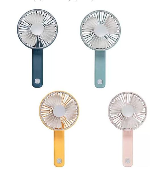 2022 neue Mode Favours Mini-Handventilator USB wiederaufladbare Ventilatoren Tragbarer Klapptischventilator Frauen Home Office Outdoor Geräuscharmer Lüfter