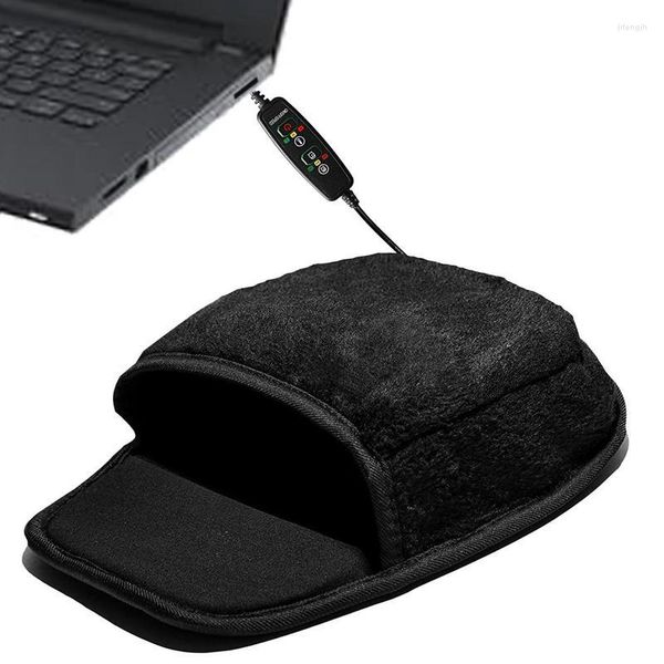 Tapetes universa de inverno usb aquecido mouse pad da mão mais quente escritório em casa para laptop ratos almofadas