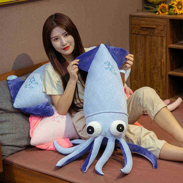 Calamari peluche Kawaii bambola peluche carino cibo cuscino giocattolo squishy regalo confortante abbracci giganti anime peluche J220729