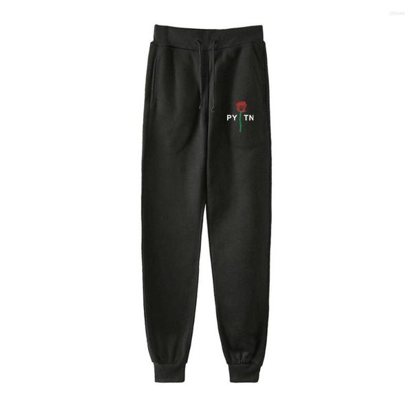 Pantaloni da uomo Autunno Moda Jogging Sport da donna Pantaloni neri da uomo Stampa Rose Girls Casual